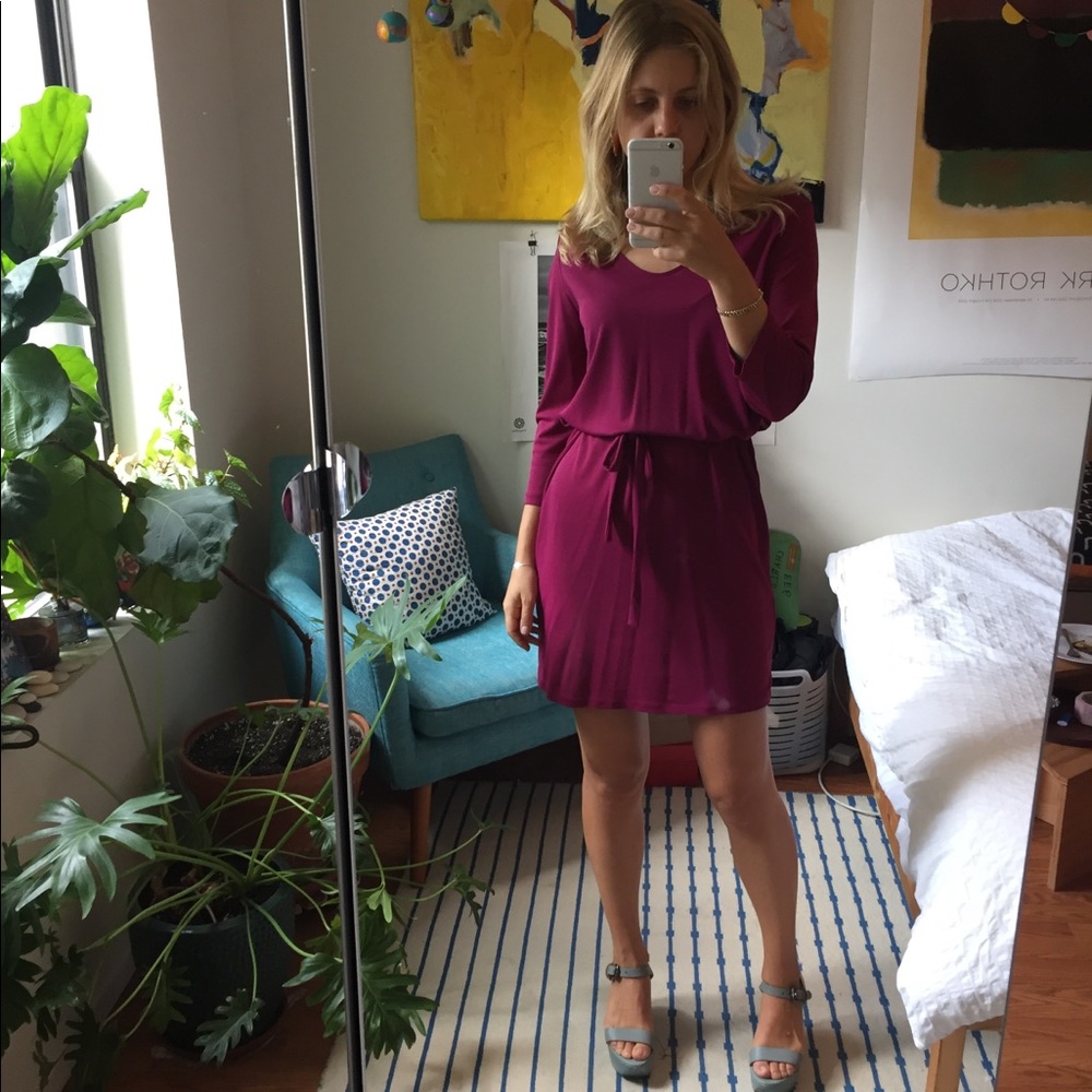 Filippa K, Magenta Day Dress